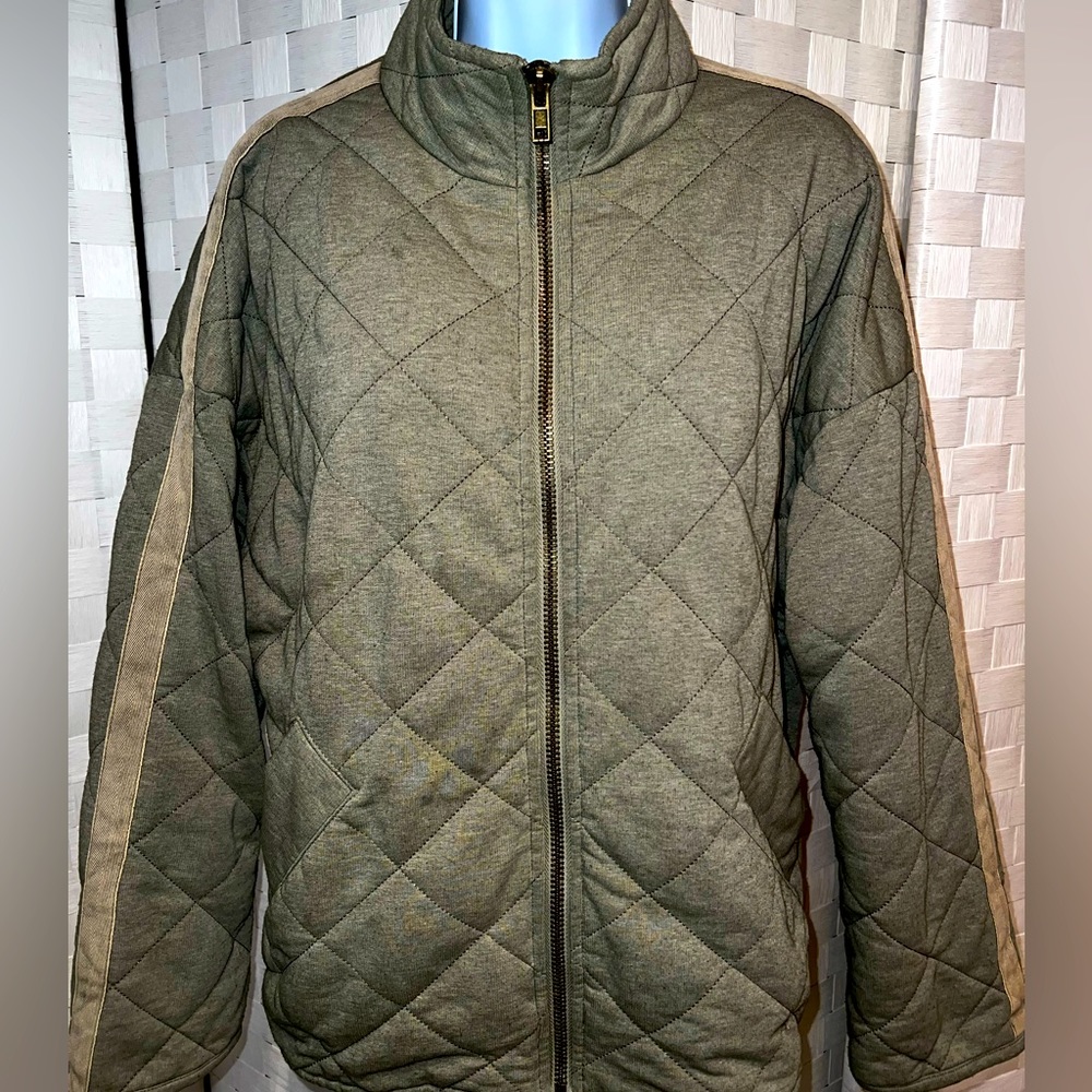 With the Girls by Avec Les Filles womens bomber jacket green size S